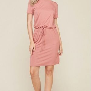 Casual Summer Dress - Light Brick